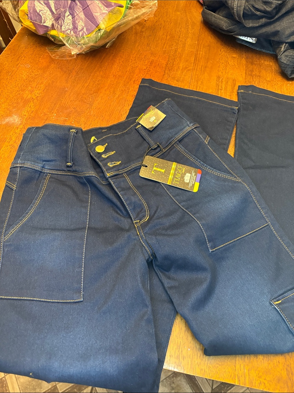 Women's Relaxed Utility Pants - Dark Blue